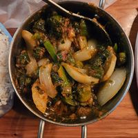 Kadai behindi masala at The Madras Cafe in Orlando