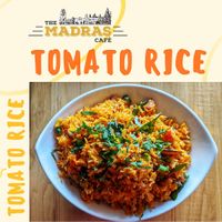 Tomato Rice - Vegan 
Best in Orlando at The Madras Cafe in Orlando