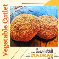 Pure Vegetarian Indian - Veg. Cutlet  served with mint & tamarind chutney  at The Madras Cafe in Orlando