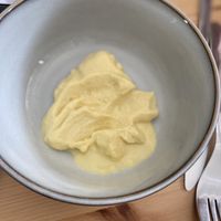 Generous portion of garlic mayonnaise   at Manna - Taste & See in Starnberg