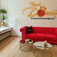 The donut couch 🙂 at Royal Donuts in Dusseldorf