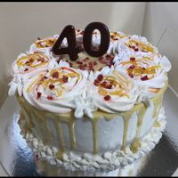 birthday cake at Flo's Kitchen in Northampton