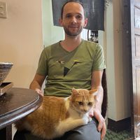 There’s a cat! He’s cool 😎  #Veganuary at Vegan Bowl 一碗食舖 - Yī Wǎn Shí Pù in Puli