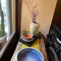 Decorative ceramics by local artists at Vegan Bowl 一碗食舖 - Yī Wǎn Shí Pù in Puli