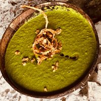 Green Greatness soup fresh and tasty. at Zest Raw Vegan Eats in Chicago