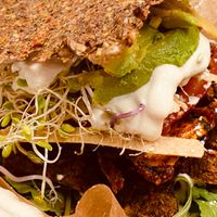 Clup Sandwich veery filling  at Zest Raw Vegan Eats in Chicago