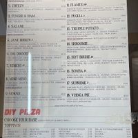 Menu  at Dr Drooly in Munich
