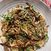 Truffle mushroom pasta   at Majornas Bryggeri in Gothenburg