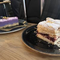 blueberry cheesecake, napoleon cake  at Kringel in Tallinn