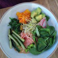 Vegan poké bowl at Kringel in Tallinn