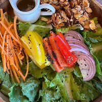 vegan salad at The Canvas in Jeju