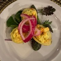 Deviled “eggs” at Soul Miner's Garden - Food Truck in Charlotte