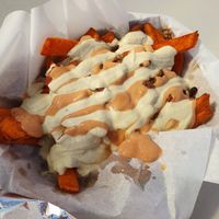 Vegan Chili Fries  at Viva! Vegetarian Grill - Food Cart in Eugene