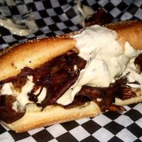 Philly cheese steak! at Viva! Vegetarian Grill - Food Cart in Eugene