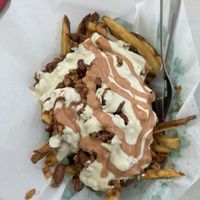 Chili fries  at Viva! Vegetarian Grill - Food Cart in Eugene