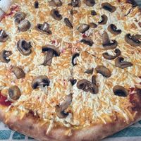 Vegan cheese and mushroom pizza at Whole Foods Market in Annapolis