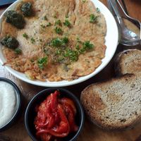 Goa (lentil pancake with cashew cheese) at Capara in Koh Phangan