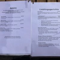 Food menu at Green Bee in Rinteln