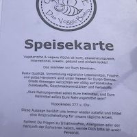 Food menu, August 2021 at Green Bee in Rinteln