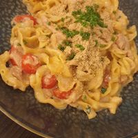 Nudeln "Ocean" mit veganem Thunvisch at Green Bee in Rinteln