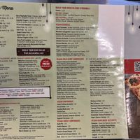 Back of the menu is all vegan!  at Pizzanada in Bloomfield