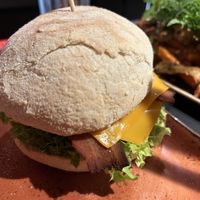 bacon burger  at Peter Pane in Dusseldorf