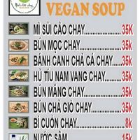 Menu as of jan 2026  at Nuoc Leo Chay in Ho Chi Minh City