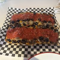 Detroit style vegan  at Acre Pizza in Petaluma