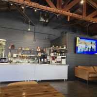 Big screen at Acre Pizza in Petaluma