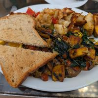 Tofu scramble at The Crêpe Place in Santa Cruz