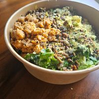 Vegan Ceasar Salad and Marinated Chickpeas at Kokomo in North Vancouver