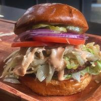 Burger at The Imposter Burger in Cotati