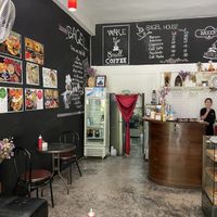 Indoor seating   at Bagel House in Chiang Mai