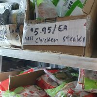 Vegan chicken steaks  at Dong-A Supermarket in Orlando