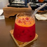 No sugar added mixed fruit juice  at Tian Yun Vegan 天云蔬食 in Penang
