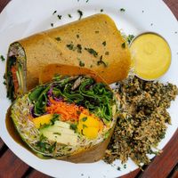 Curry Mango Wrap at Peace Pies in San Diego