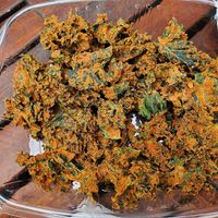 Chipotle Kale Chips at Peace Pies in San Diego