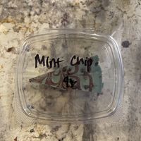 mint chip cheesecake labeling   at Peace Pies in San Diego