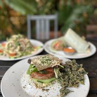 Bliss burger  at Peace Pies in San Diego