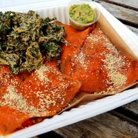 Mystical Mushroom Quesadilla (with walnut meat added) at Peace Pies in San Diego