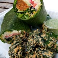 Majestic Mediterranean Wrap at Peace Pies in San Diego