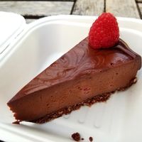 Chocolate Raspberry Cheesecake at Peace Pies in San Diego