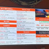 Updated takeout menu  at Spice Culture Grocery Store in Winter Garden