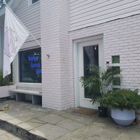 Bodega exterior, love the neon sign! at Baba in Kerhonkson