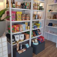 Nicely curated collection of packaged foods. at Baba in Kerhonkson