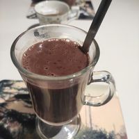 vegan hot chocolate at Freedom Caffe in Sutton