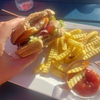 No- chicken Burger at Strandbuffet am Erlaufsee in Mariazell