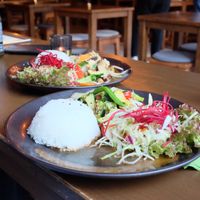 Glory duck and happy cow   at An Chay in Leipzig