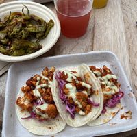 Shishito peppers and buffalo cauliflower tacos at Forward Brewing in Annapolis