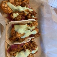 Cauliflower tacos. This place is such a favorite!  at Forward Brewing in Annapolis